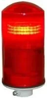 Светодиодный заградительный огонь СДЗО-05-2 220В, стекло с решеткой, свечение красное 10 кд арт.01-101
