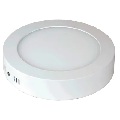 LPRO 8W 4000K Max Light  Панель светодиодная, круглая, накладная,белый, со встроенным блоком питания, 120х35ммI P40 