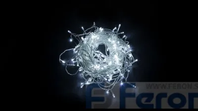 Гирлянда ЗАНАВЕС 2,0 х 1,5 м БЕЛЫЙ IP44 шнур 1,5м 5000К 204 LED CL19 Feron 