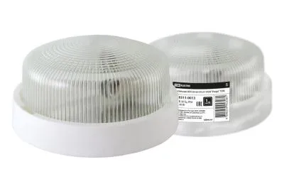 Свет. Накл. накал. E27 1*60Вт IP65 D195*95мм Бел. Пласт. "Рондо" УХЛ4 НПП 03-60-015.01 TDM ELECTRIC /SQ0311-0013/