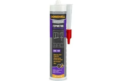 Герметик силиконовый, универсальный DONEWELL прозрачный DSK 100 260 мл	