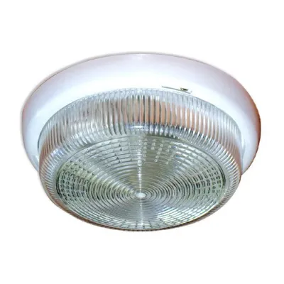 Свет. Накл. накал. E27 1*100Вт IP44 D240*95мм Бел. Прозрачный НБО 23-100-001 "Раунд большой" Элетех /1005500569/