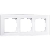 Рамка Werkel на 3 пост Favorit (белый, стекло) (5шт.) WL01-Frame-03 1
