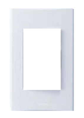 Накладка Блока Выключатель 1-кл.+ розетка с-з бел. (для 6752 59, 6752 591) Anam Zunis