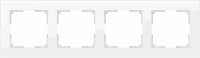 Рамка Werkel на 4 пост Favorit (белый, стекло) (5шт.) WL01-Frame-04 2