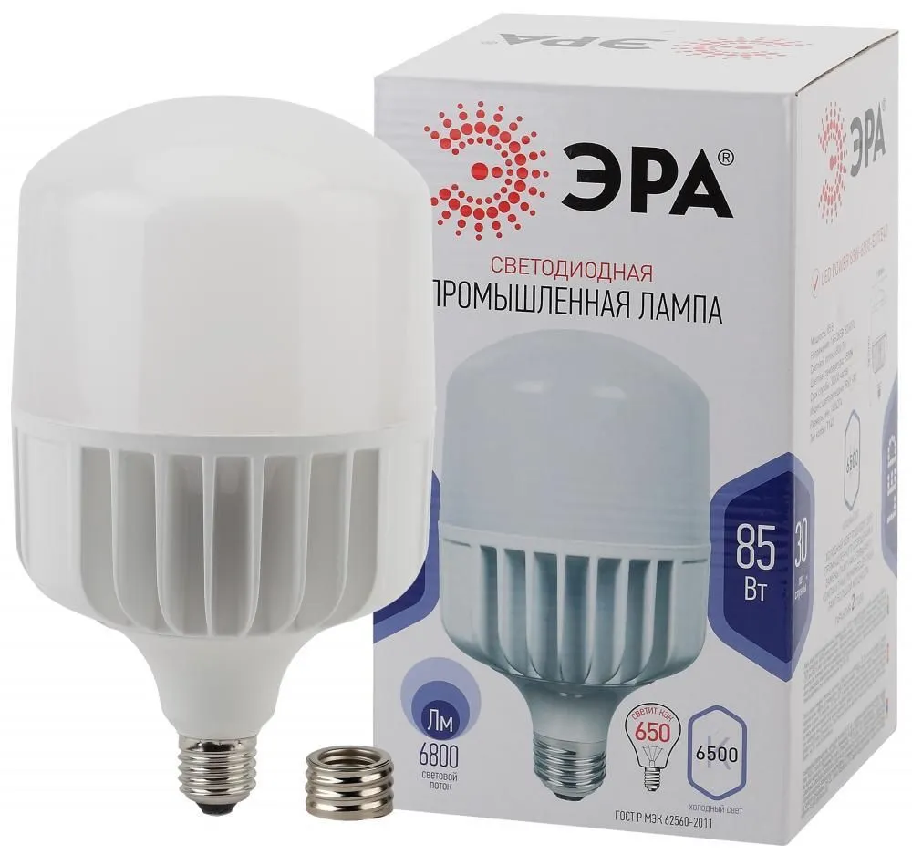 лд Выс.мощн. E27-E40 85W 6500K 220V 6800lm LED POWER T140-85W-6500-E27  Power ЭРА (Энергия света) /Б0032088/ - ВАЯК - всё для электромонтажа